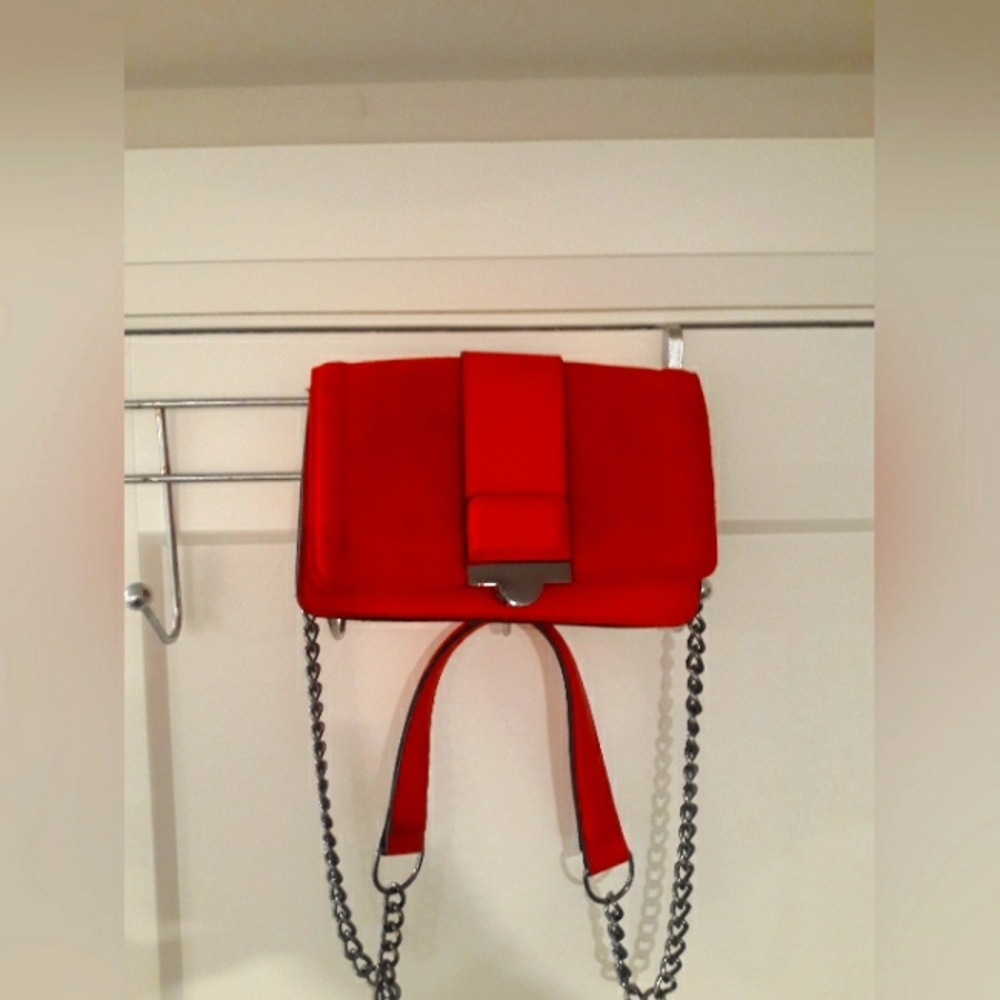 H&M Red Faux Leather Purse